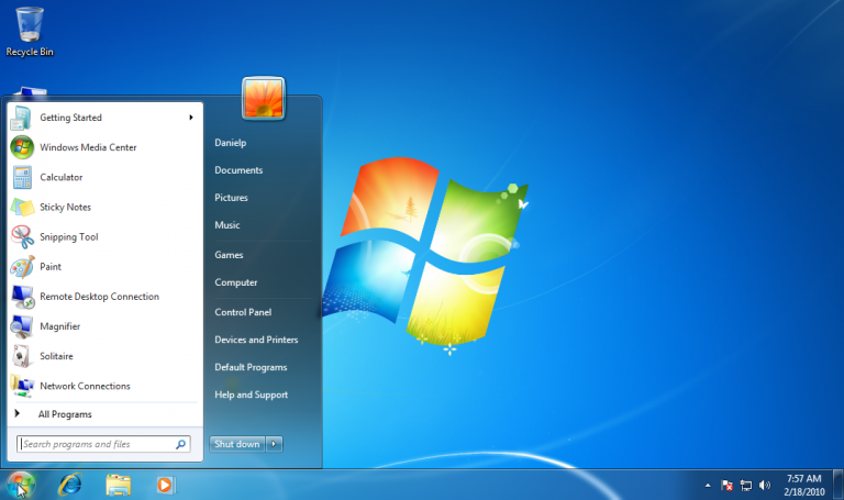 Come cambiare il tasto Start in Windows 7