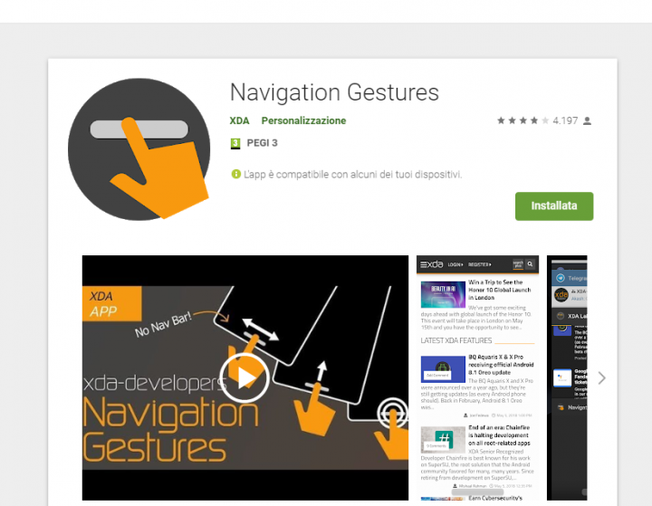 navigator-gesture-bar-softwareupgrade-e1531086813387-720x559 Come trasformare Android in un Google Pixel Android 