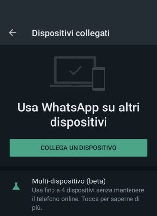 whatsapp-collega-altro-dispositivo-320x438 Come collegare più telefoni Android a WhatsApp Android 